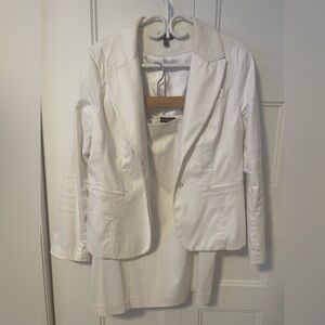 Elegant White/off white  Women's Skirt and blazer